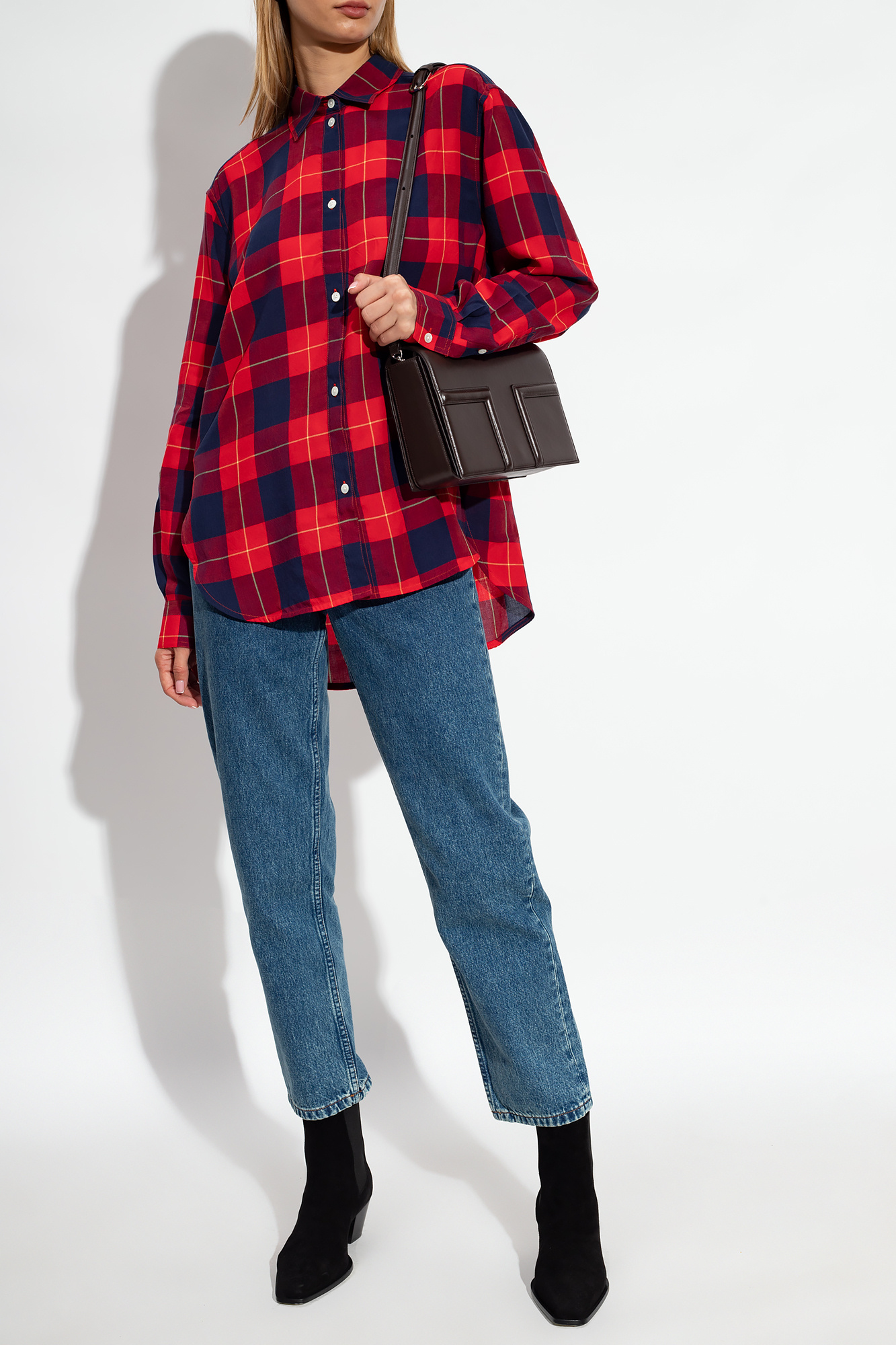 MLVINCE CHECK TWEED SHIRTS ツイードシャツ レッドL MLVINCE®︎ / check tweed shirts - OTHELLO KUMAMOTO
